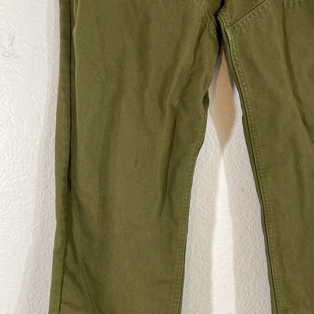 Hurley Men's Sunday Slim Fit Pants Button Fly Olive Green A09721 $80 Size 32 - Picture 5 of 14